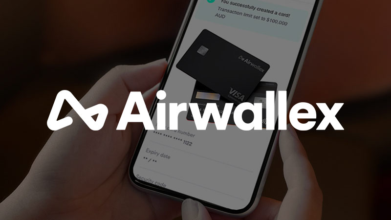 Airwallex app on smartphone.